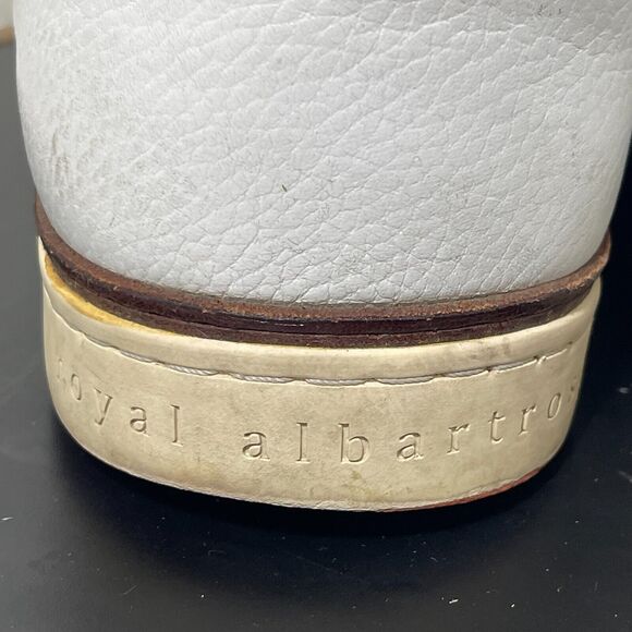 Royal Albartross Golf Shoes Men‎ Size 12 The Pontiac Spikeless White Leather - Picture 9 of 15